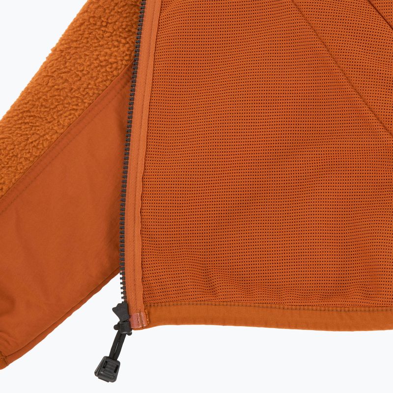 Pánská mikina Timberland Sherpa Mix Media Fleece umber 5