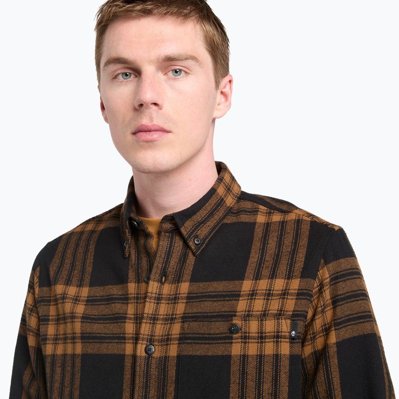 Pánská košile  Timberland Solucell Plaid Shirt umber yd 4