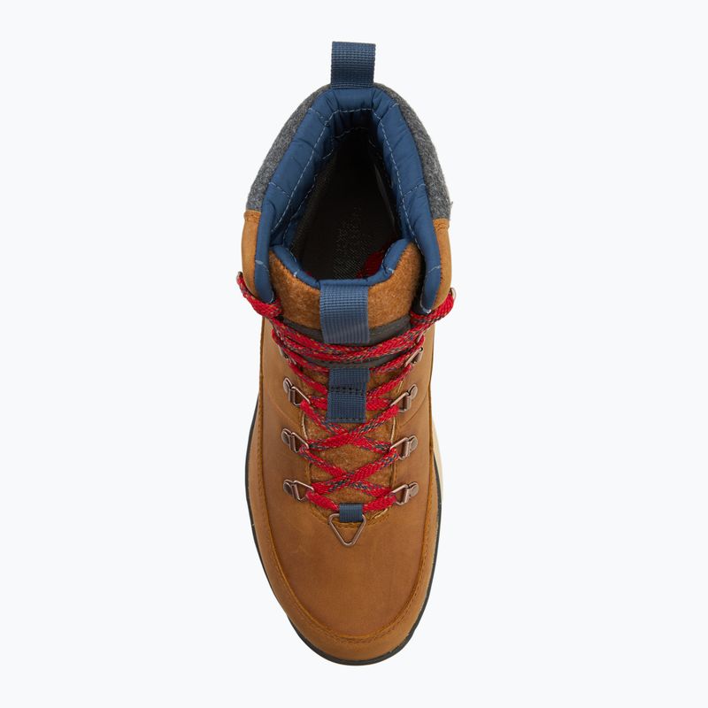 Pánské sněhule The North Face Bergen Leather WP timber tan/red 5