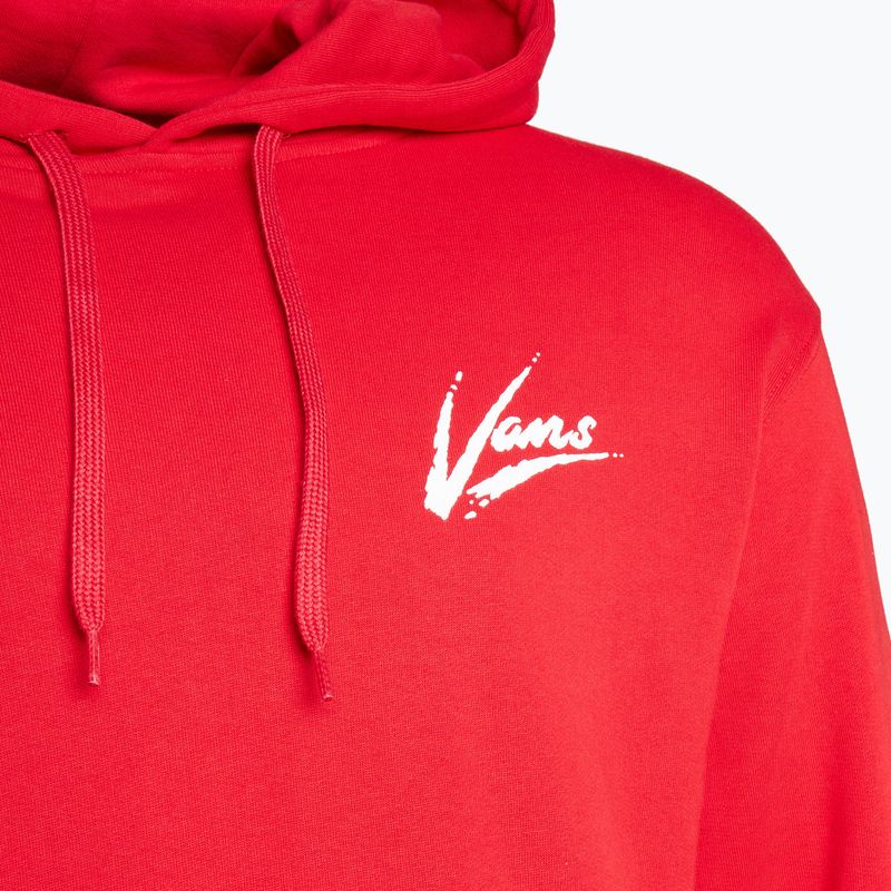 Pánská mikina Vans Dettori Loose Pullover racing red/marshmallow 3