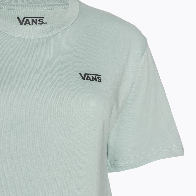Dámské tričko Vans Logo na levé straně hrudi šedá mlha 3