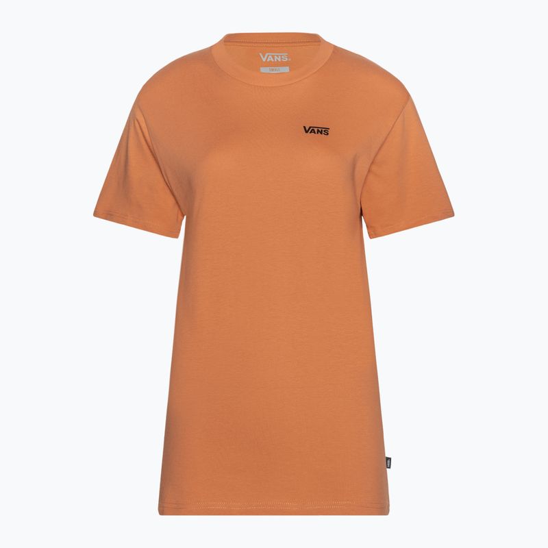 Dámské tričko Vans s logem na levé straně hrudi carnelian