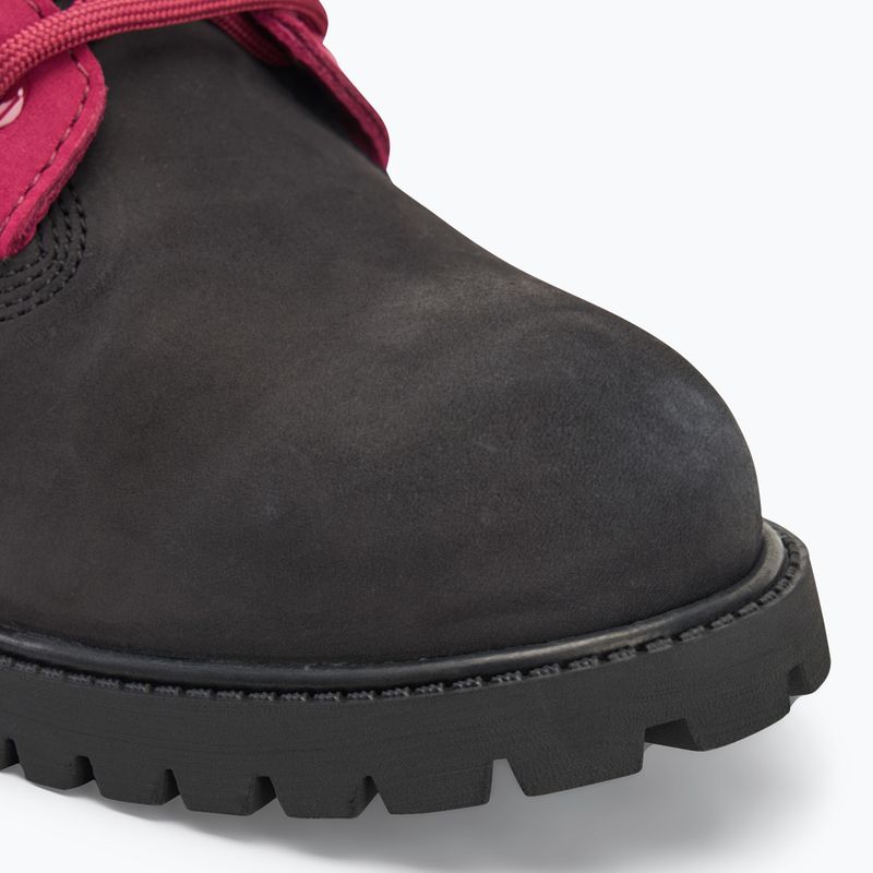 Dětské boty Timberland Premium 6 In Lace black nubuck/dark pink 7