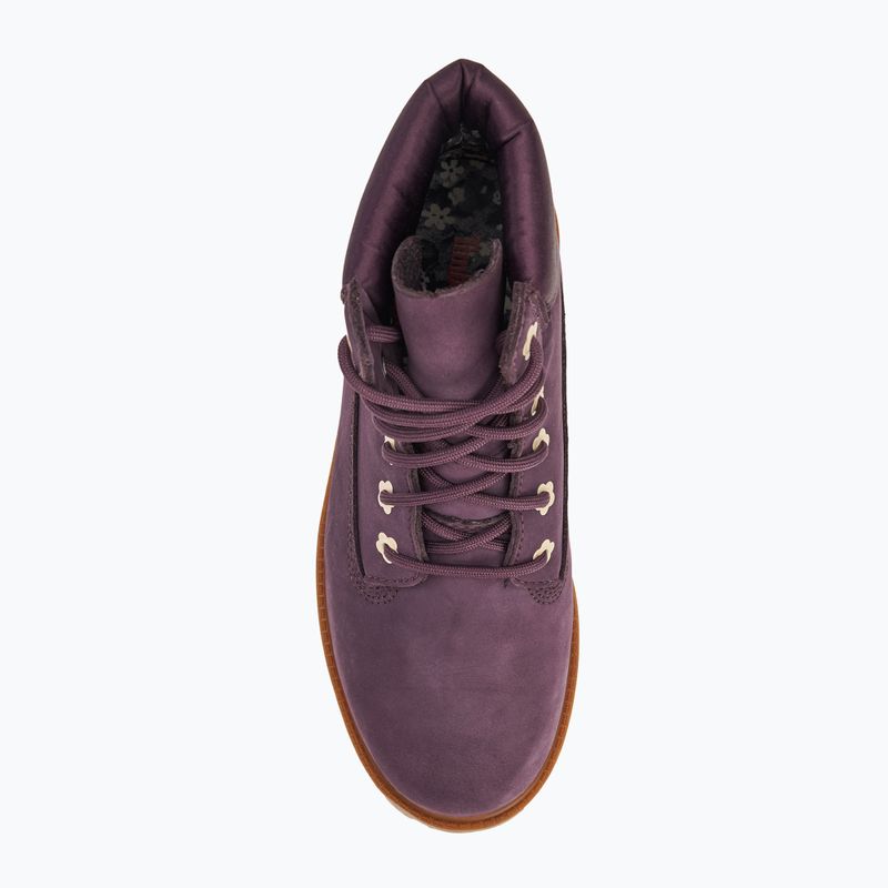Dětské boty Timberland Premium 6 In Lace dark purple nubuk 5