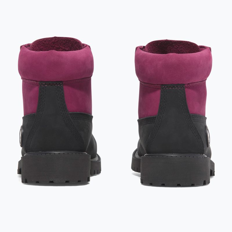 Dětské boty Timberland Premium 6 In Lace black nubuck/dark pink 12