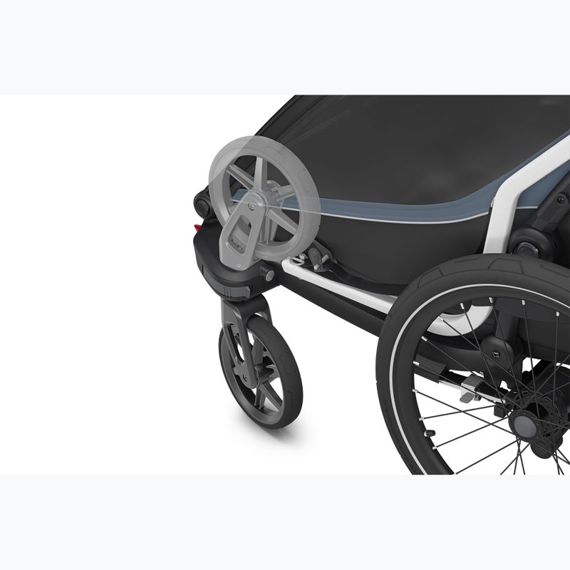 Dvojitý přívěs na kolo Thule Chariot Cab dark slate 6