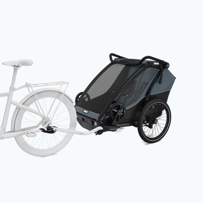 Dvojitý přívěs na kolo Thule Chariot Cab dark slate 9