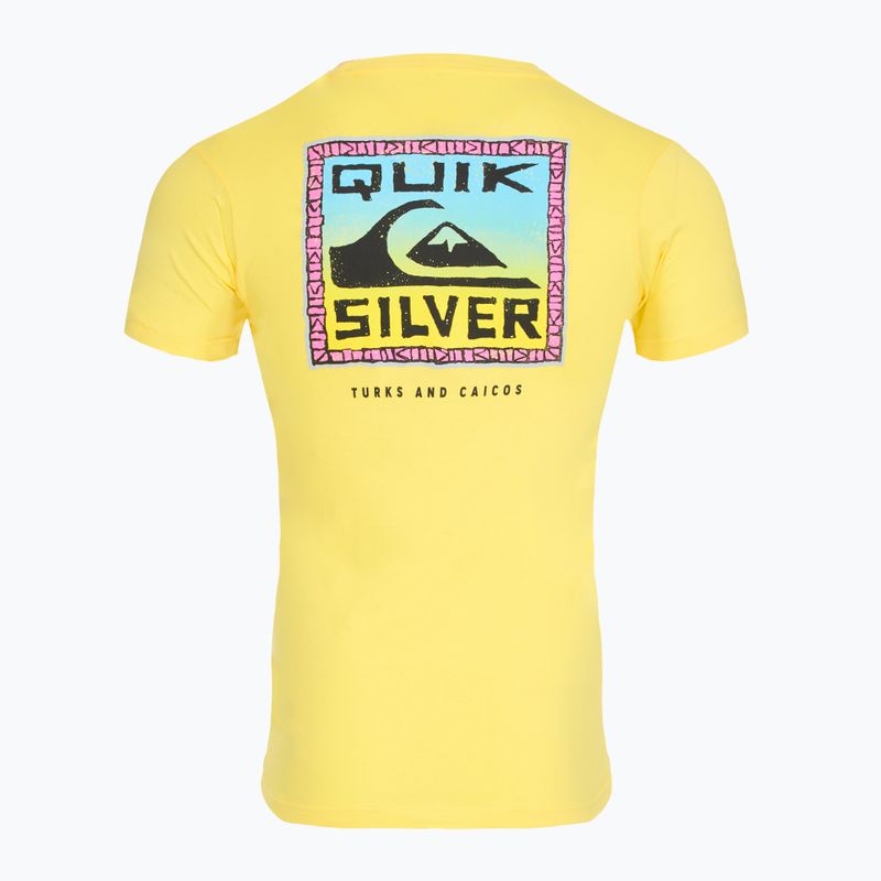 Pánské tričko Quiksilver Ndthoughtturksc yellow/pink/blue/black/green/grey 2