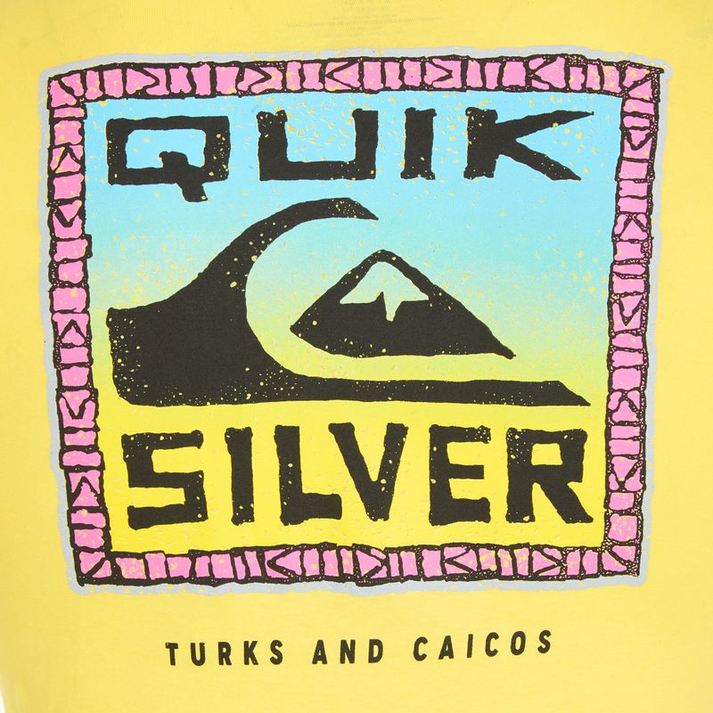 Pánské tričko Quiksilver Ndthoughtturksc yellow/pink/blue/black/green/grey 3