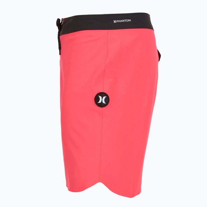 Pánské plavecké šortky Hurley Phantom Block Party 18" neon pink 3