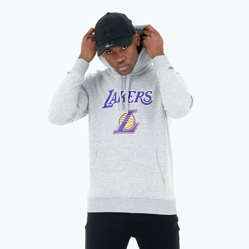 Pánská mikina New Era NBA Regular Hoody Los Angeles Lakers grey med