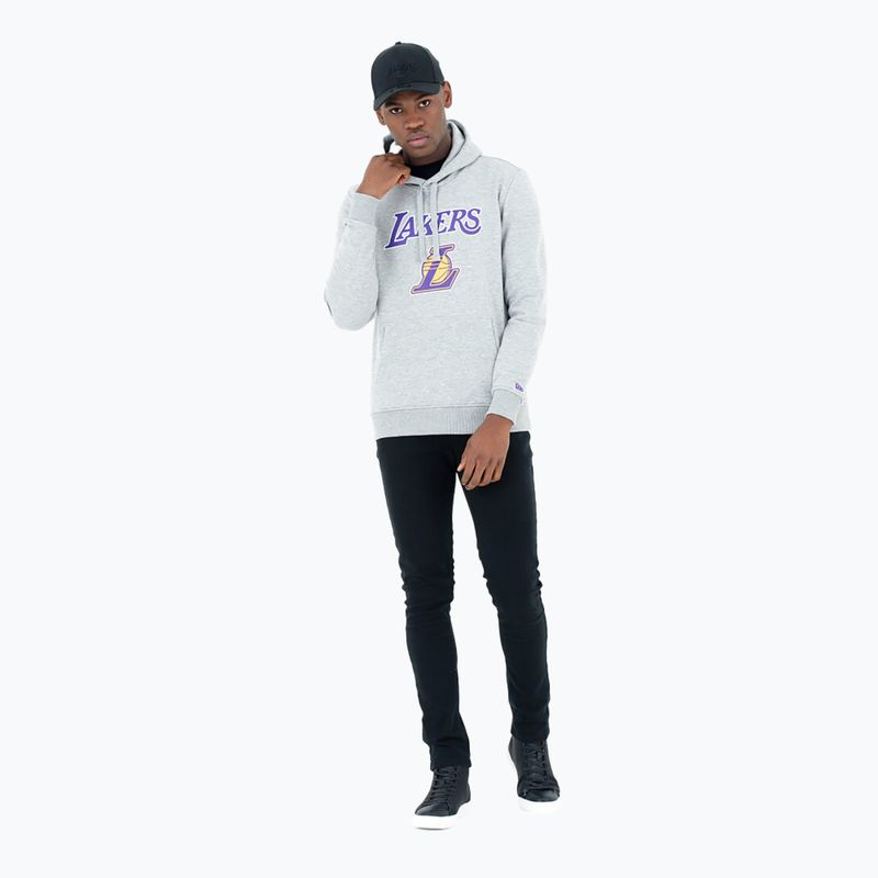 Pánská mikina New Era NBA Regular Hoody Los Angeles Lakers grey med 2