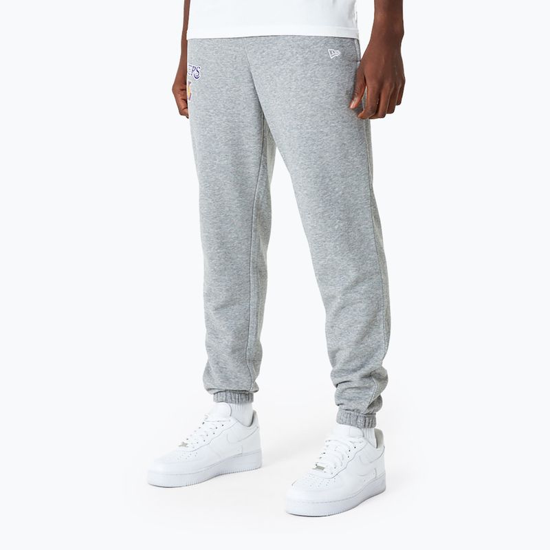 Pánské kalhoty  New Era NBA Essentials Jogger Los Angeles Lakers grey med 3