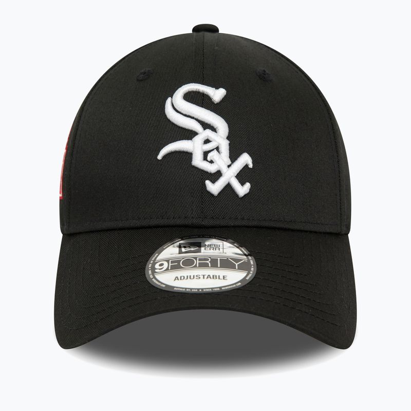 Pánská kšiltovka  New Era Patch 9Forty Chicago White Sox black 3