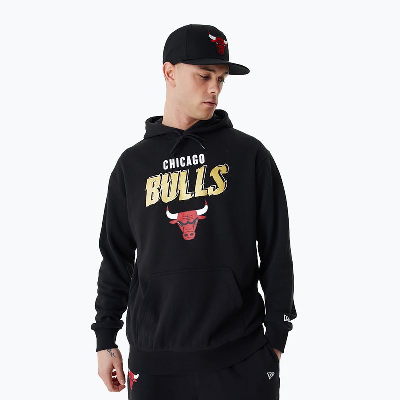 Pánská mikina New Era Team Script OS Hoody Chicago Bulls black