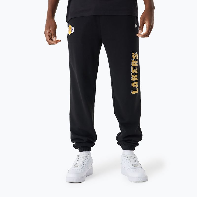 Pánské kalhoty  New Era NBA Team Script Jogger Los Angeles Lakers black