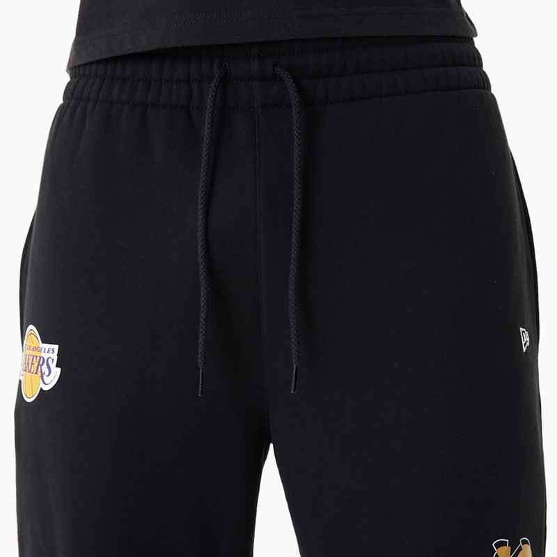 Pánské kalhoty  New Era NBA Team Script Jogger Los Angeles Lakers black 4