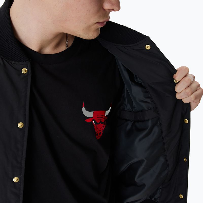 Pánská bunda New Era NBA Script BP Bomber Chicago Bulls black 7
