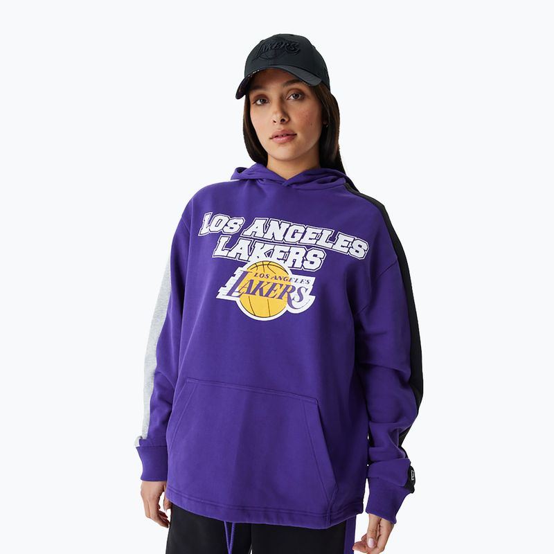 Pánská mikina New Era NBA Large Graphic OS Hoody Los Angeles Lakers purple 2