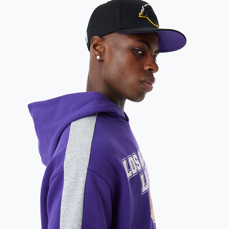 Pánská mikina New Era NBA Large Graphic OS Hoody Los Angeles Lakers purple 6