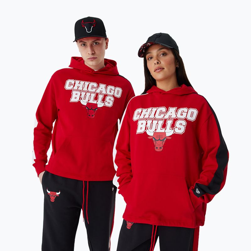 Pánská mikina New Era NBA Large Graphic OS Hoody Chicago Bulls red 8