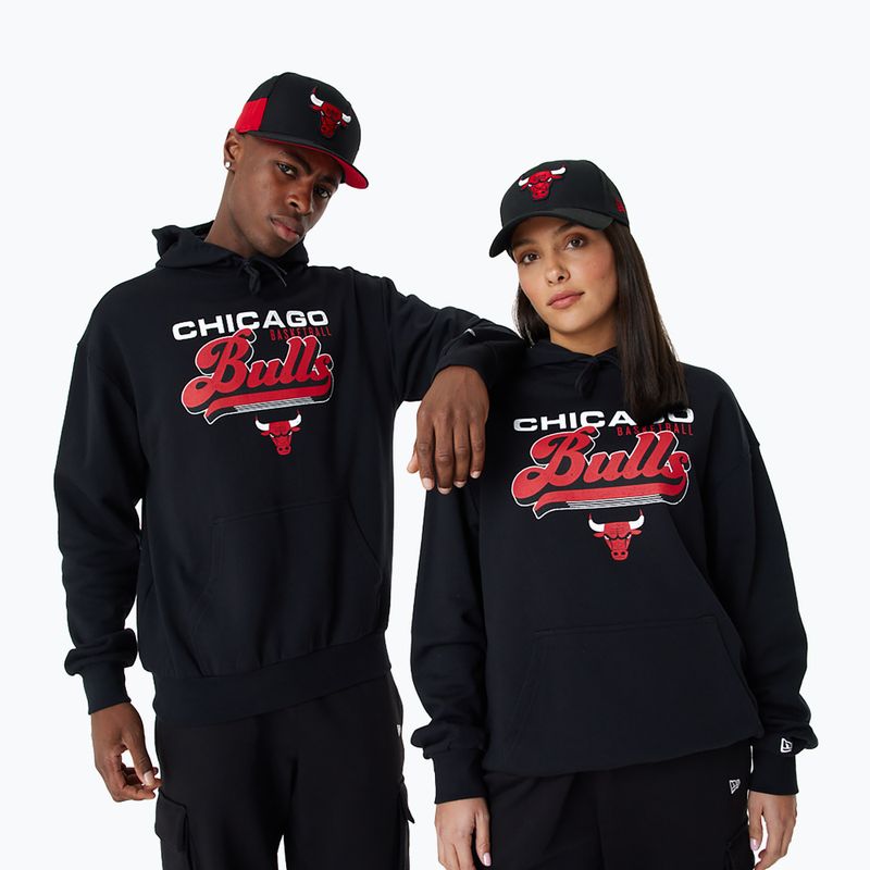 Pánská mikina New Era NBA Graphic OS Hoody Chicago Bulls black 6