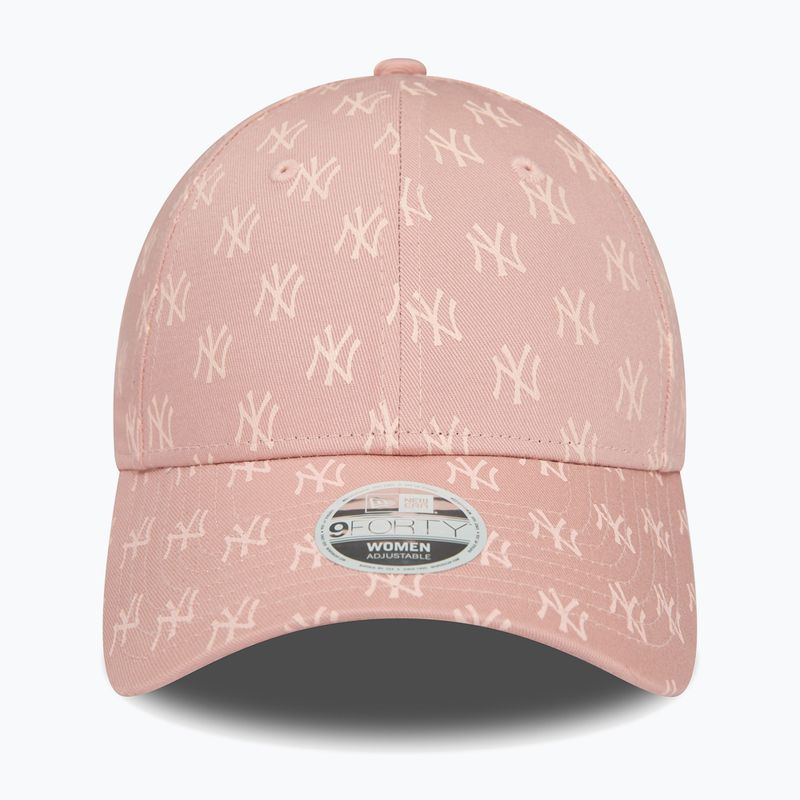 Dámská kšiltovka  New Era Monogram 9Forty New York Yankees pastel pink 3