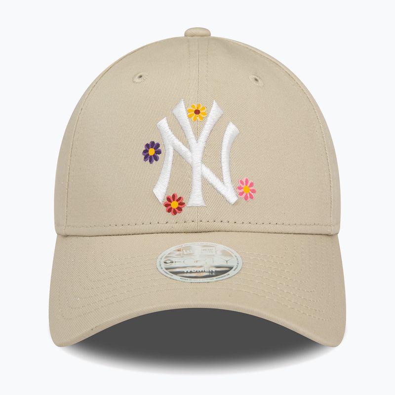 Dámská kšiltovka  New Era Flower 9Forty New York Yankees light beige 2