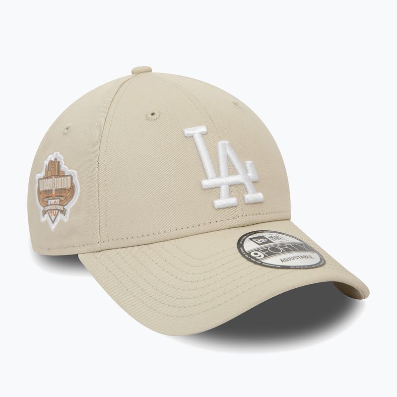 Pánská kšiltovka  New Era Side Patch 9Forty Los Angeles Dodgers light beige