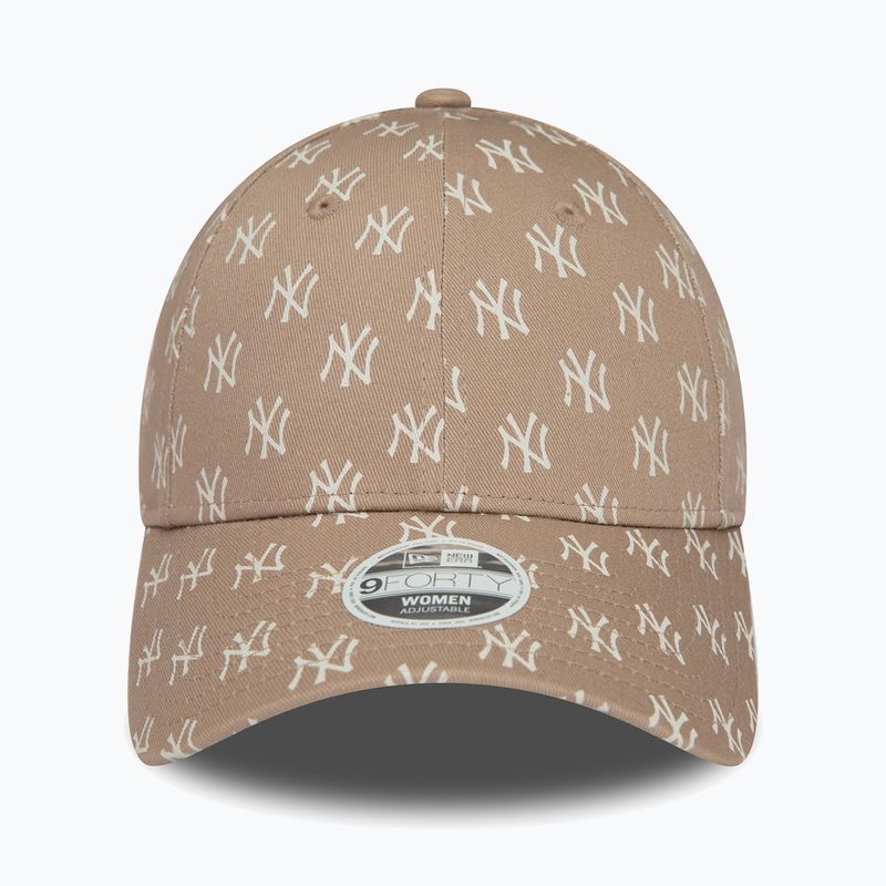 Dámská kšiltovka  New Era Monogram 9Forty New York Yankees pastel brown 3