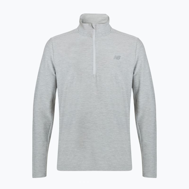 Pánská běžecká mikina New Balance Space Dye 1/4 Zip grey 6