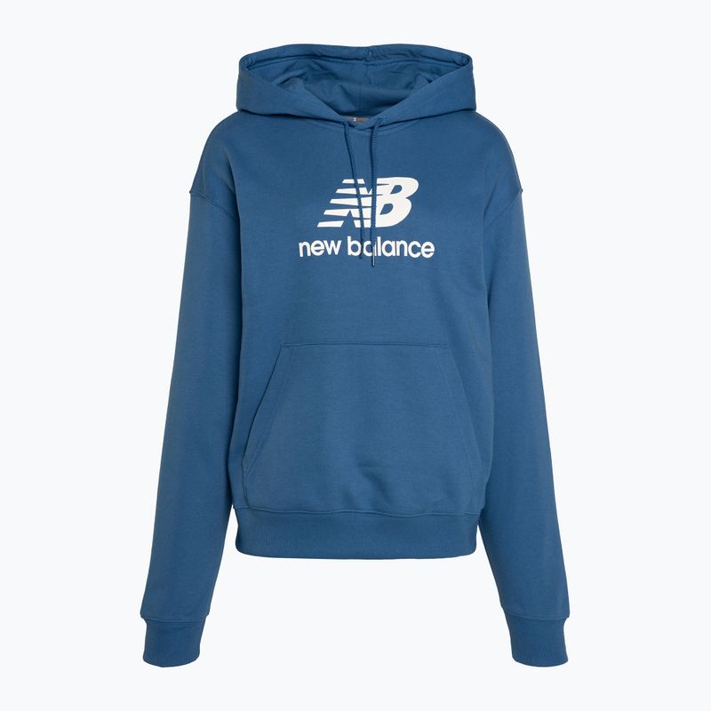 Dámská mikina New Balance French Terry Stacked Logo Hoodie blueagat 5