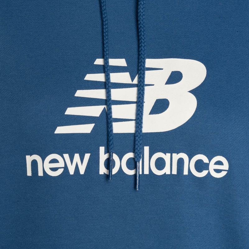 Dámská mikina New Balance French Terry Stacked Logo Hoodie blueagat 7