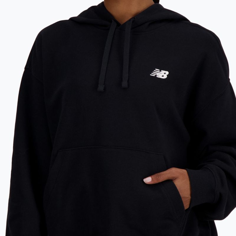 Dámská mikina New Balance French Terry Small Logo Hoodie black 4