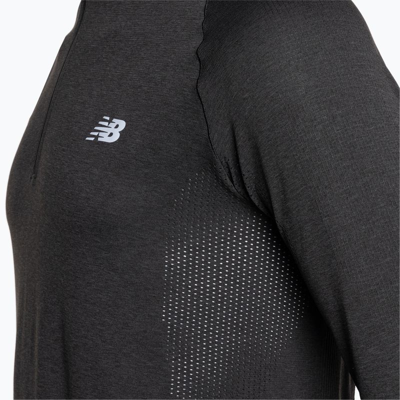 Pánská mikina  New Balance Athletics Seamless 1/4 ZIP black 4