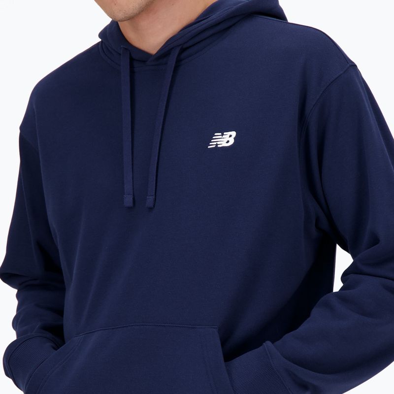 Pánská mikina  New Balance Small Logo French Terry Hoodie nb navy 4