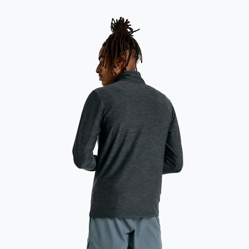 Pánská běžecká mikina New Balance Space Dye 1/4 Zip black 3