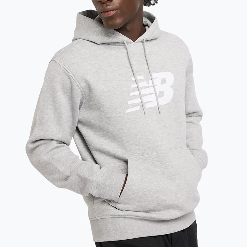 Pánská mikina New Balance Core Brushed Hoodie athletic grey 4