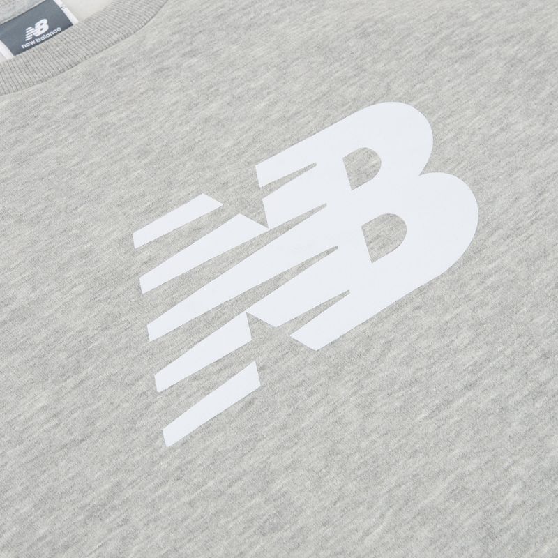 Pánská mikina New Balance Sport Core Brushed Crew reflection/white/light arctic grey 3