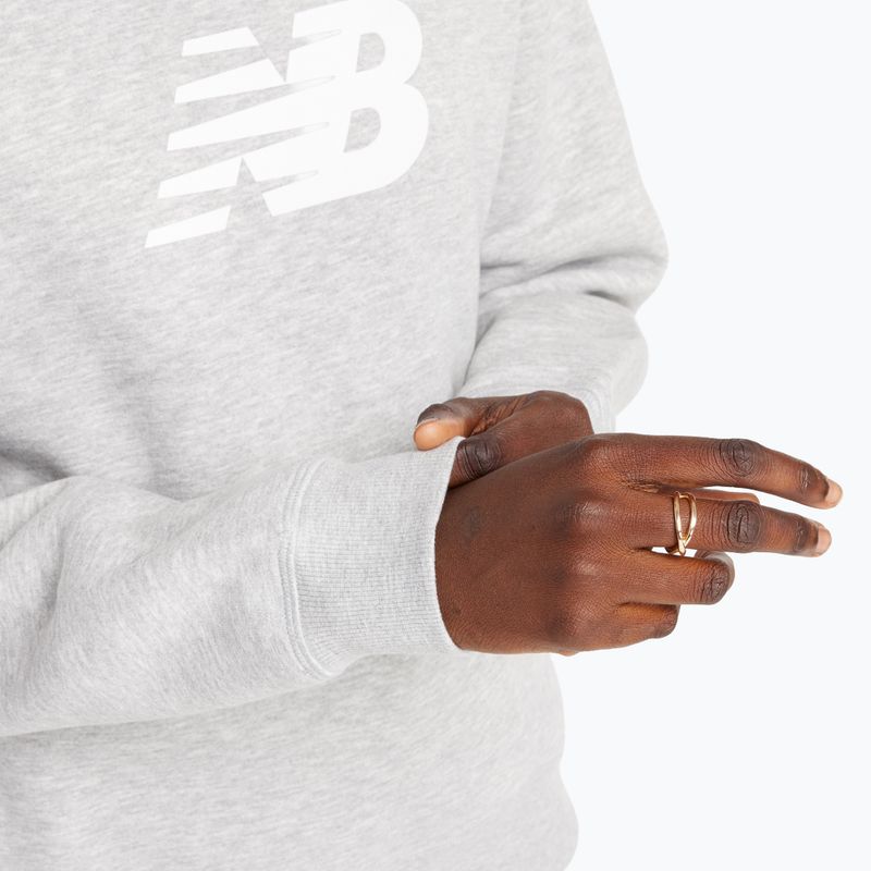 Dámská mikina New Balance Sport Fleece Logo Crew athletic grey 5
