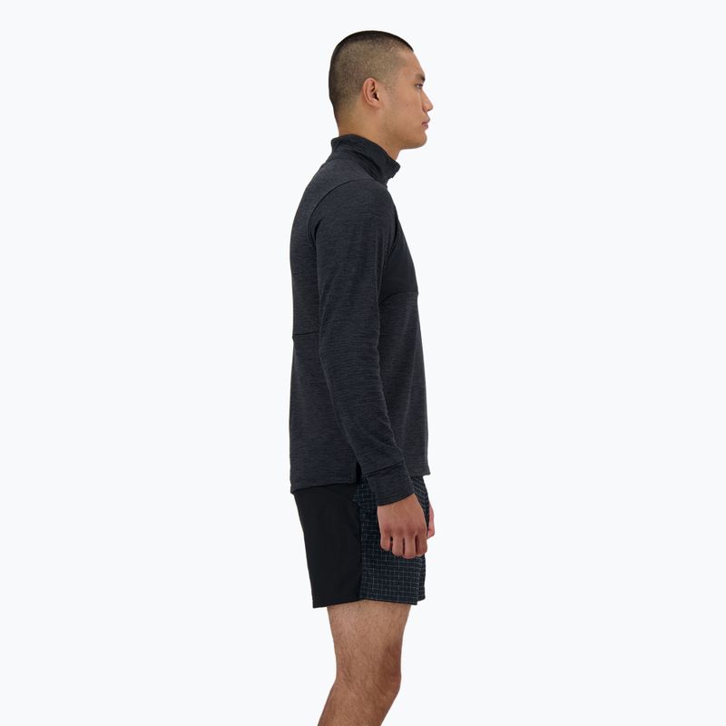 Pánské běžecké tričko Longsleeve  New Balance Athletics Heat Grid 1/2 Zip black 3