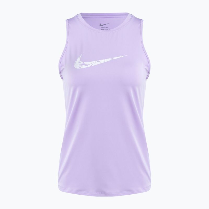 Dámské běžecké tílko Nike One Graphic TT lilac bloom/white