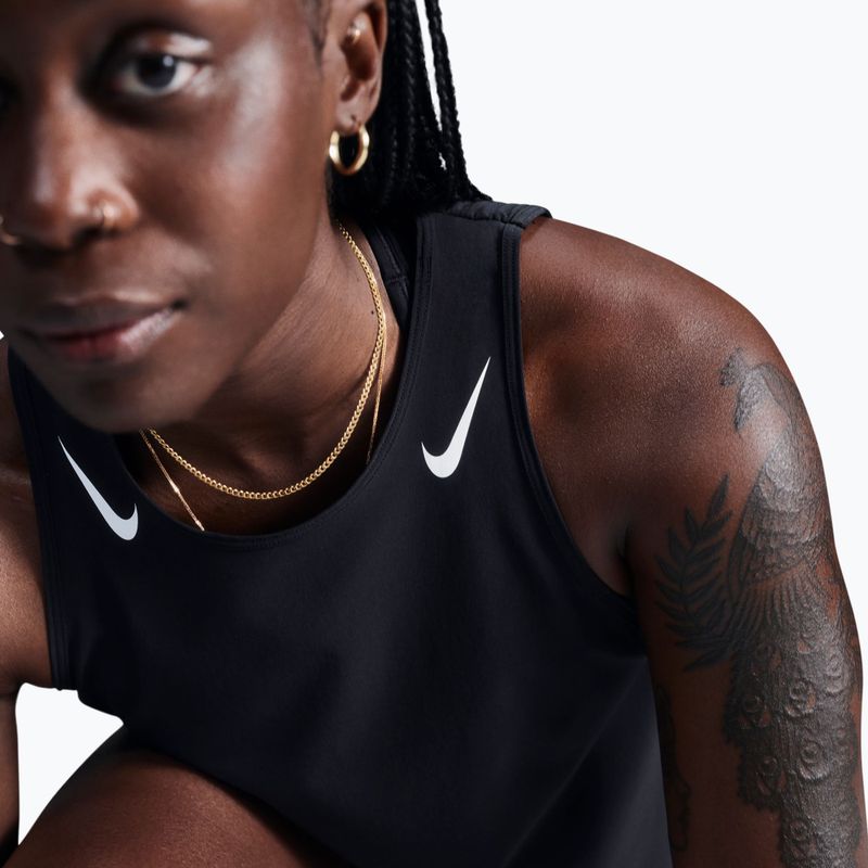 Dámské běžecké tílko Nike AeroSwift Dri-Fit ADV Cropped Tank Top black/white 5