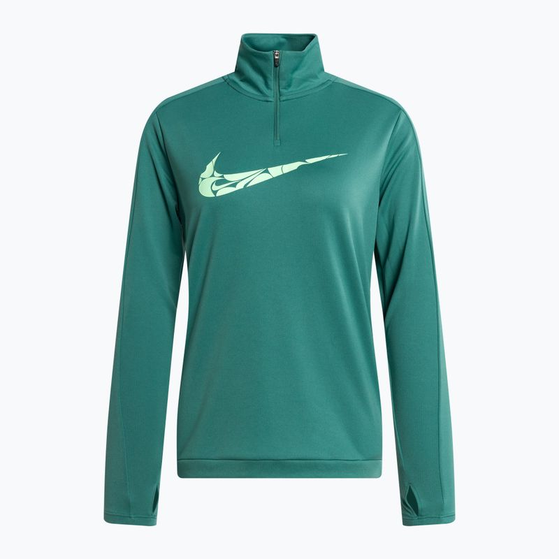 Dámská běžecká mikina Nike Swoosh Dri-FIT 1/4-Zip Mid bicoastal/vapor green