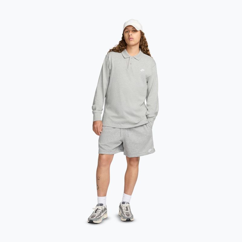 Pánské šortky Nike Club French Terry Flow dark grey heather/light smoke grey/white 2