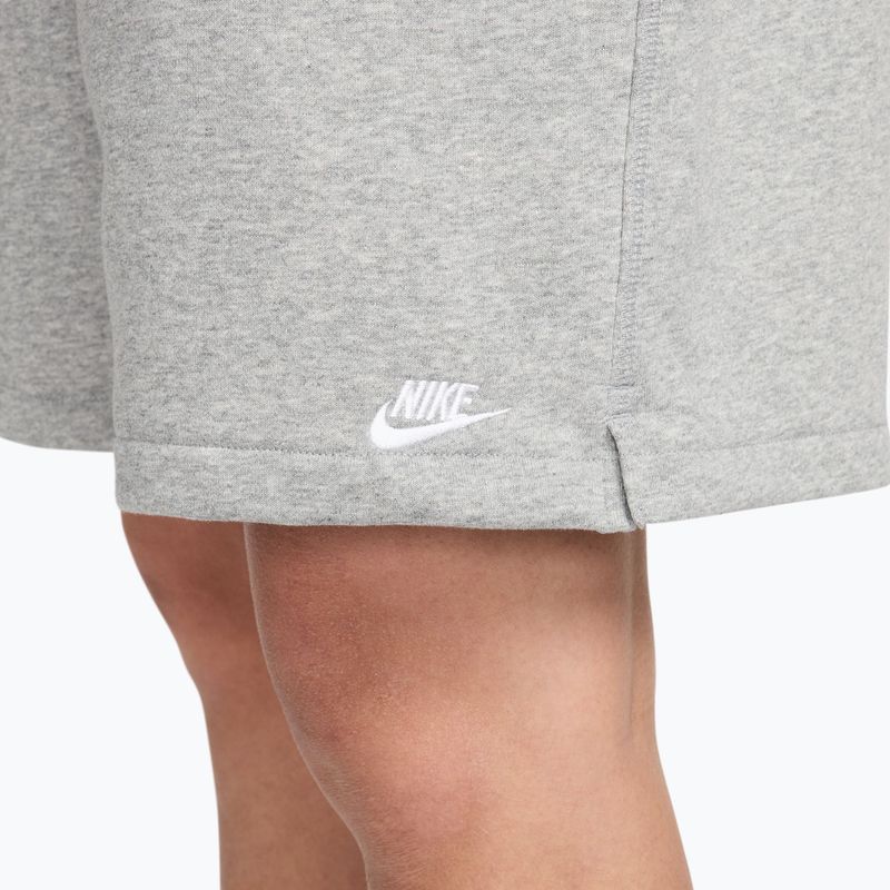 Pánské šortky Nike Club French Terry Flow dark grey heather/light smoke grey/white 5