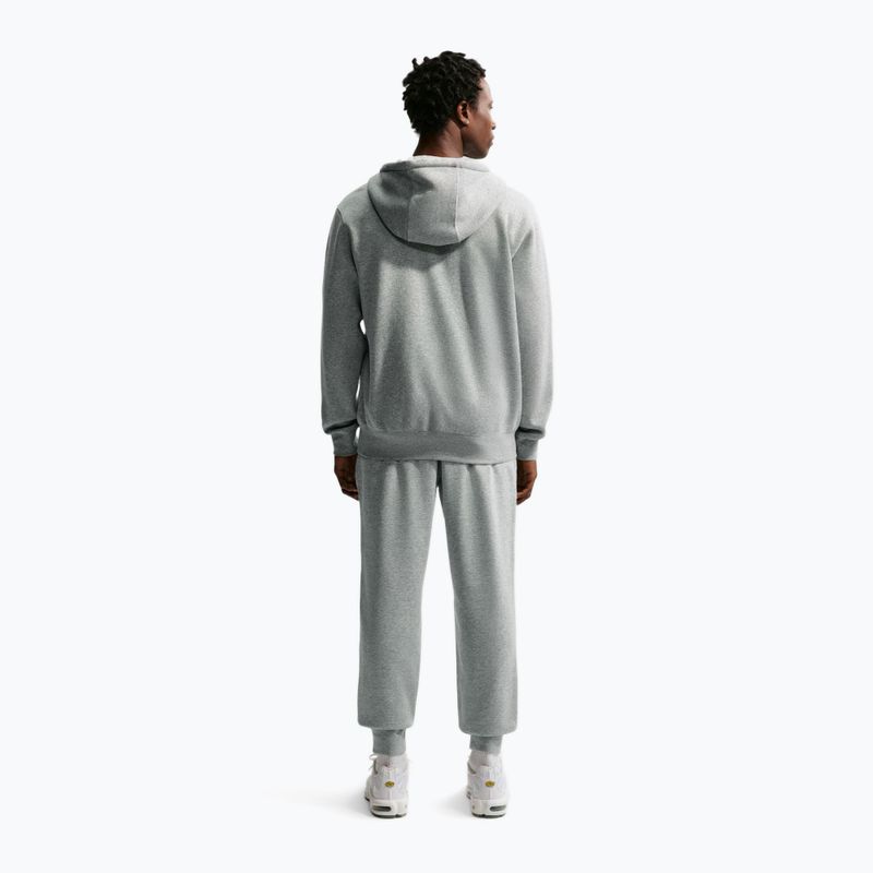 Pánské kalhoty Nike Club French Terry Joggers dark grey heather/light smoke grey/white 3