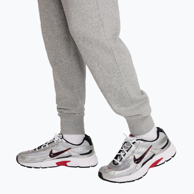 Pánské kalhoty Nike Club French Terry Joggers dark grey heather/light smoke grey/white 7