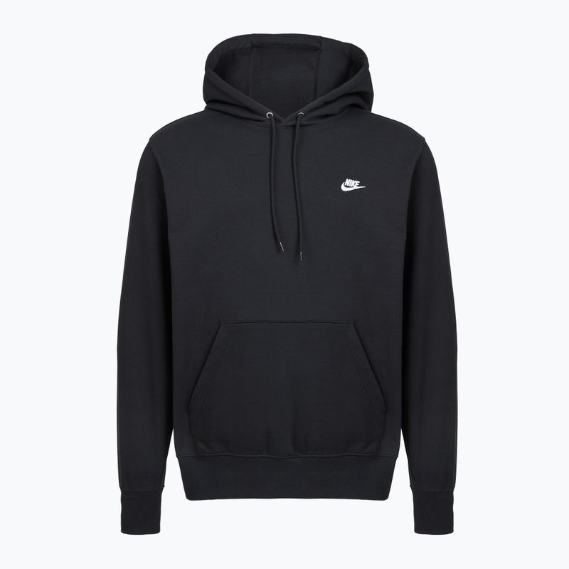Pánská mikina Nike Club French Terry Pullover Hoodie black/black/white 8