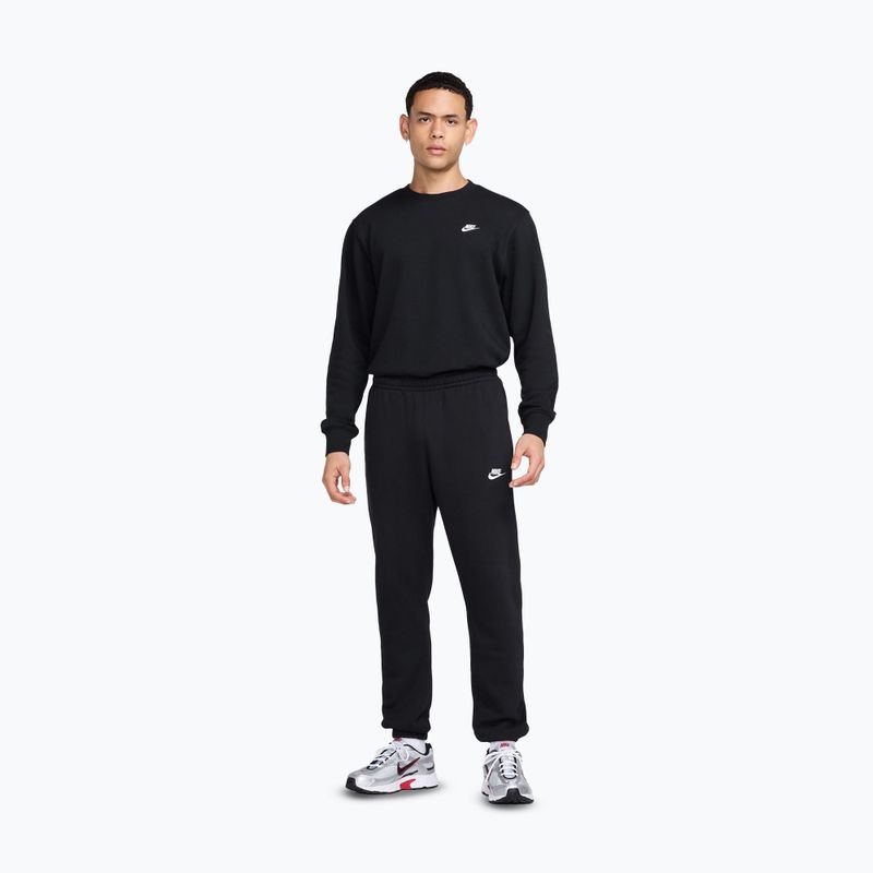 Pánská mikina Nike Club French Terry Crew black/white 2